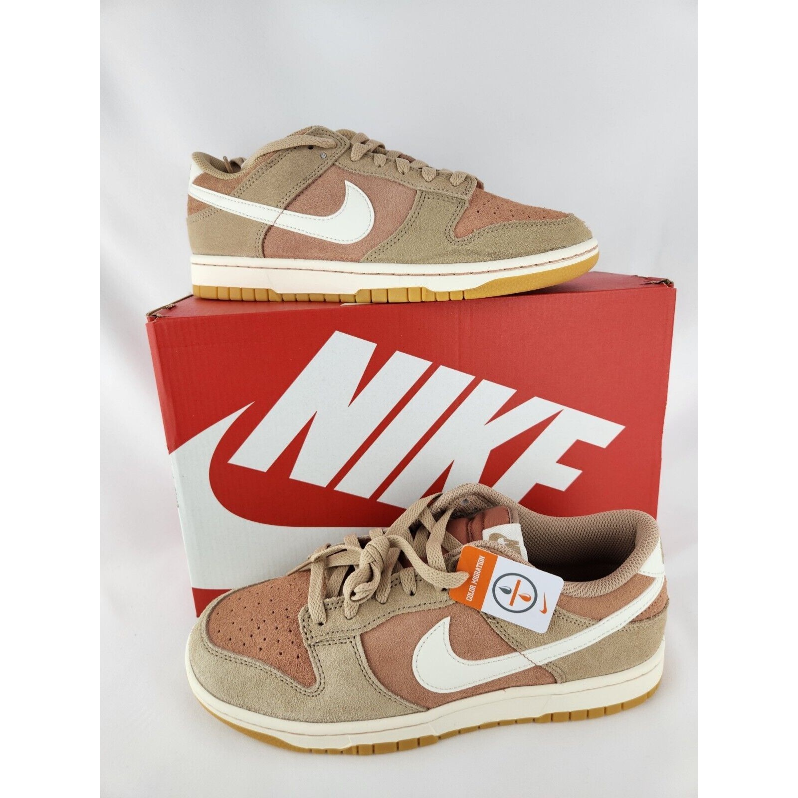 Nike Dunk Low Retro Se Mens 8.5 Sneakers Shoes Hemp Hq1931-200 New